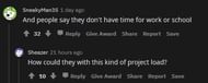 Minecraft time is more important than life (Image via Reddit)